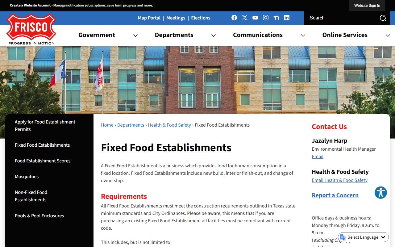 Frisco City Secretary phone directory