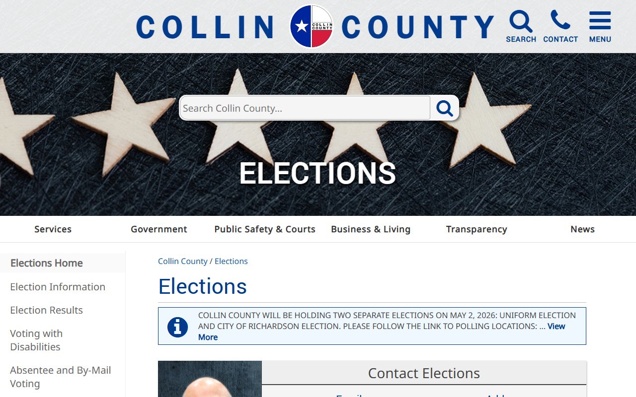 Collin County phone directory courts records search