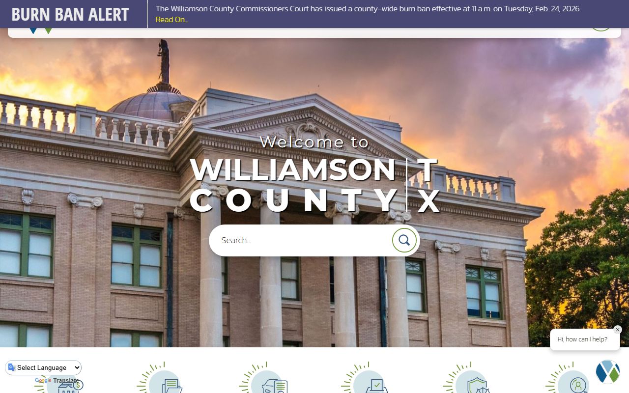 Williamson County phone directory records search portal