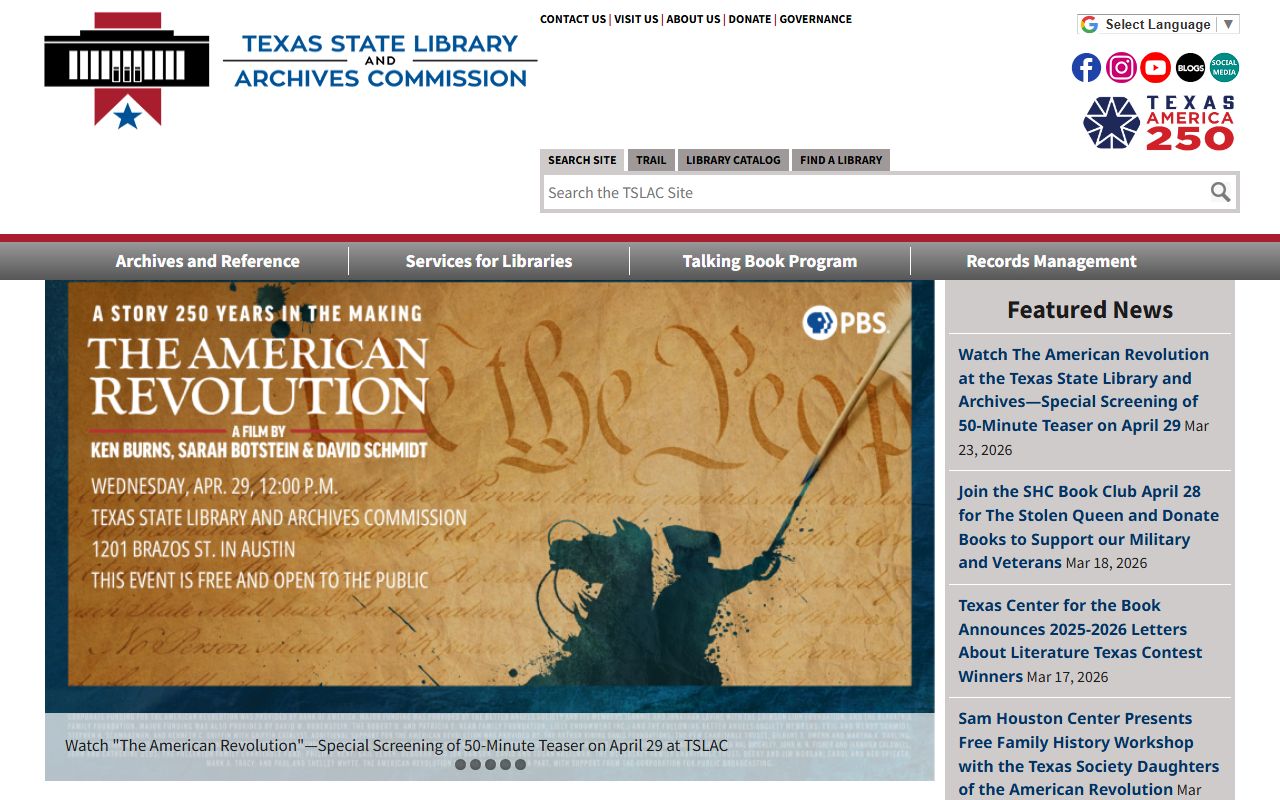 Texas phone directory historical records at State Library
